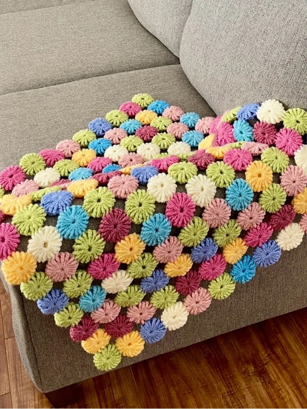 Handmade soft throw